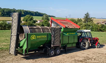 WTS1860 Mobile Trommel Screen Topsoil Screener