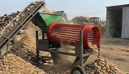 Proceso de cribado de leña FTS0820