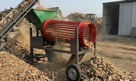FTS0820 Portable Firewood Trommel Screen